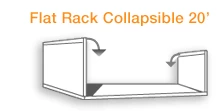 Flat Rack Collapsible 20